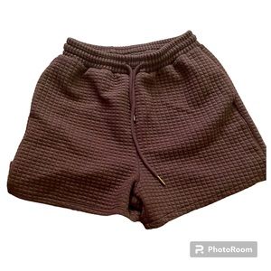 Fashion Nova Brown Textured Shorts Small
